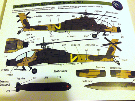 Isradecal IAF-81 Israeli Air Force Attack Helicopters - Scale Modelling Now