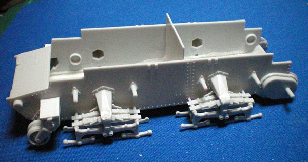 wheel suspension units attached