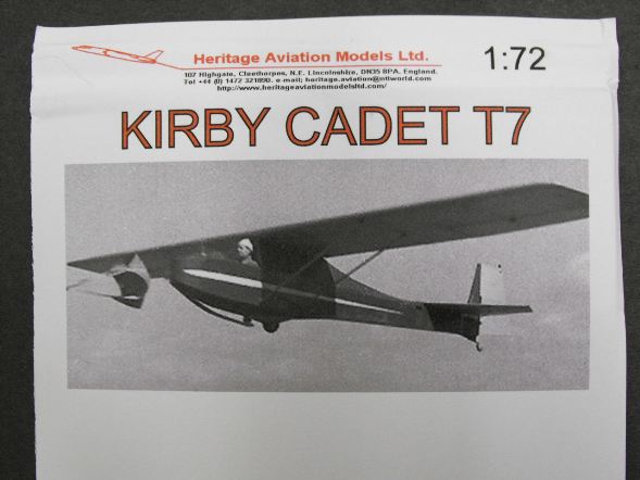 Heritage Kirby Cadet T7 1:72 - Scale Modelling Now