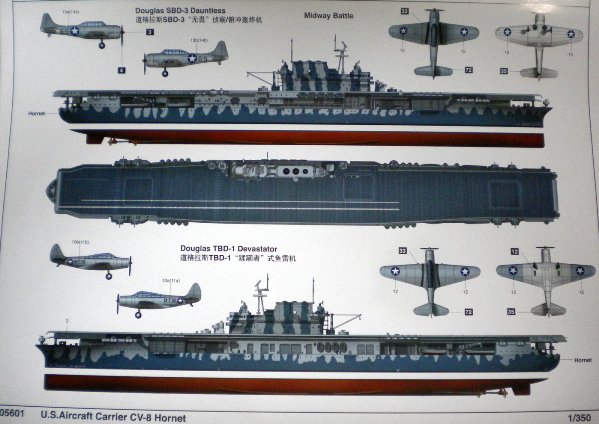 Trumpeter U.S.S. Aircraft Carrier CV-8 Hornet 1:350 - Page 2 of 18 ...