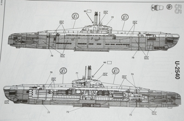 15 Hn Ma Revell Type Xxi German U Boat W Interior 1 144