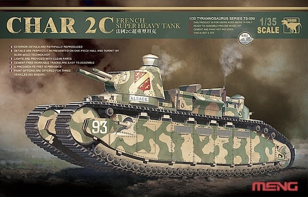 Meng Char 2C French Super Heavy Tank 1:35