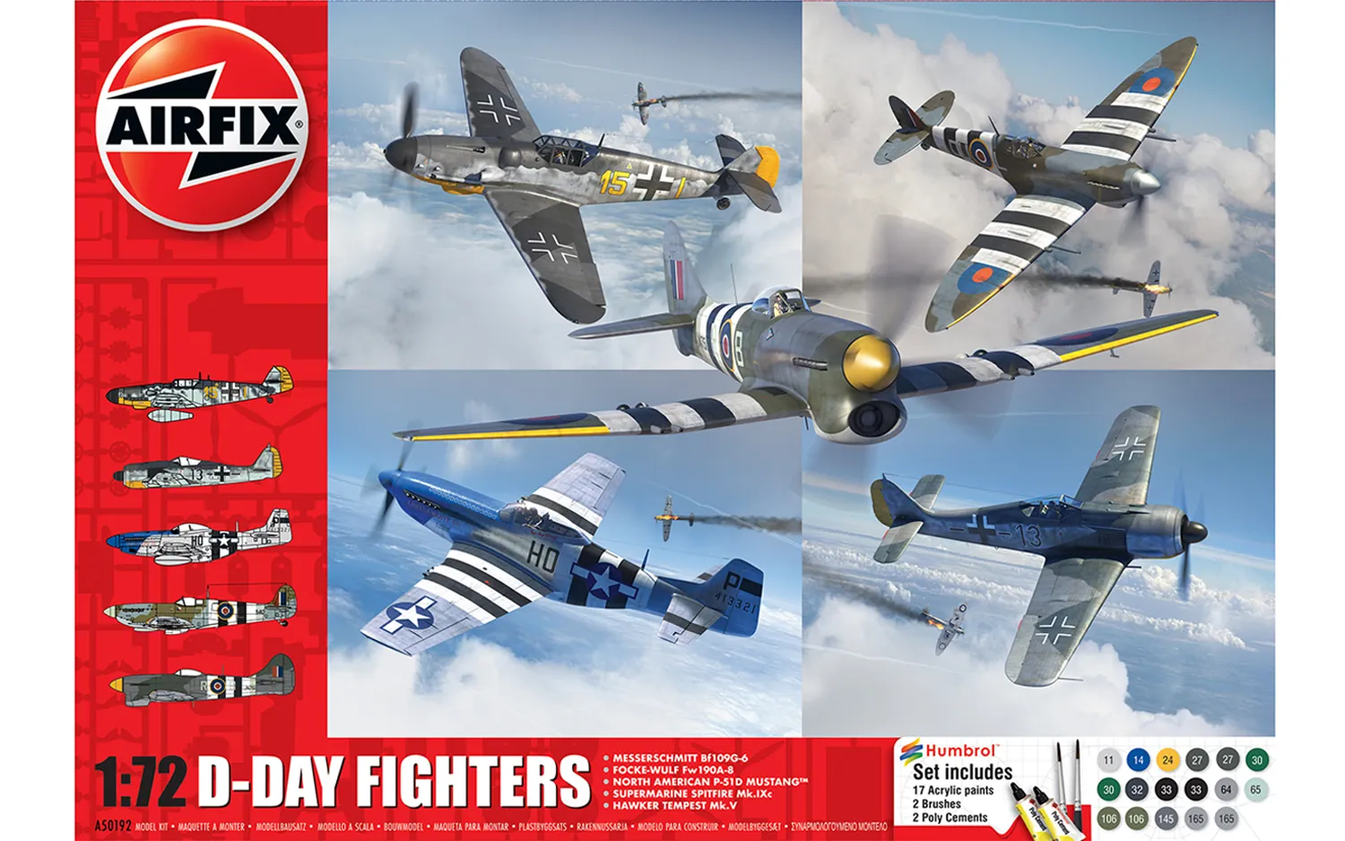 Airfix D-Day Fighters box set, 1.72 1:72