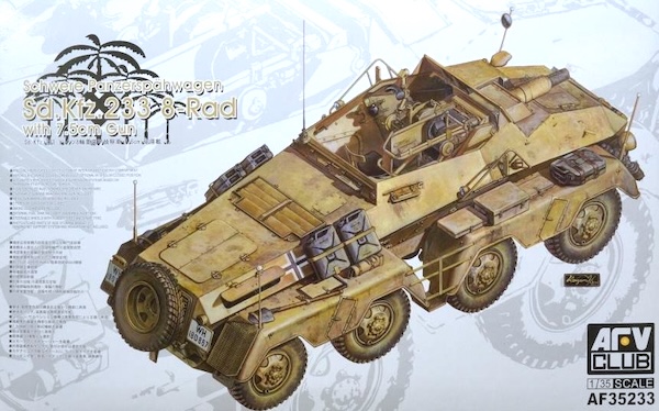 AFV Club SdKfz 233 8-Rad with 7.5cm Gun 1:35